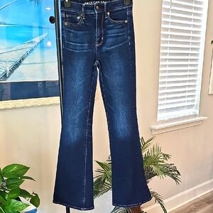 American Eagle Outfitters Dark Blue Flare Jeans